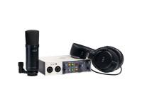 Universal Audio  Volt 2 Studio Pack  - Conjunto de gravação de estúdio, Interface de áudio USB 2x2 com microfone condensador, fones de ouvido fechados e cabo XLR de 3 m, Conversor AD / DA de 24 bits / 192 kHz, Pré-amplificador de microf...