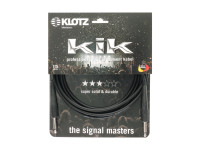 Klotz Cabo guitarra Kik 6m - Cabo de instrumento Jack mono / Jack mono 6.3 mm, Comprimento: 6m, Super Flexível, Blindagem dupla em espiral, 