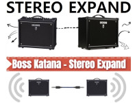 STEREO EXPAND possibilidade de ligação 2 combos KATANA 100 para um setup stereo poderoso 