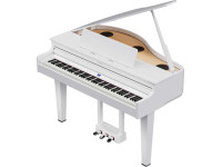 <b>Roland GP-6-PW GRAND PIANO</b> 324 Sons + 394 Músicas <b>10 ANOS GARANTIA</b> - Roland GP-6 PW Piano Cauda Branco Polido 10 ANOS GARANTIA, 324 Sons + 394 Músicas + app Piano Designer permite afinação individual das notas, Teclado PHA-50 HYBRID + Painel controlo de funções TOUC...