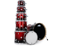 PDP CONCEPT Maple CM7 RED to BLACK Kit Bateria 7-pcs PDCM22A7RB