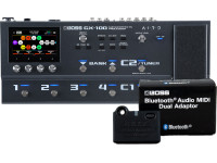 <b>BOSS GX-100 Pedaleira chão Multi-efeitos profissional para Guitarra e Baixo visor a cores sensível ao toque BEST-SELLER</b>