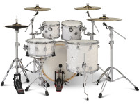 <b>Drum Workshop DWe E33 5-piece White Marine Pearl Oferta Kit 4 Pratos DECMPK2</b>