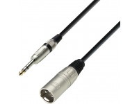 Adam hall  K3BMV0300  - Cabo XLR macho a Jack 6,3 estéreo 3m, 