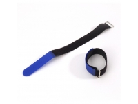 Adam hall VR 1616 BLU  - Tipo de produto Presilha para cabos, Material de velcro, Cor preta, Flange Sim, Cor da flange azul, Largura 16 mm, 
