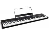 Alesis Concert Piano de Palco 88 Teclas Semi-Pesadas - 88 teclas semi-pesadas premium de tamanho completo com resposta de toque ajustável, 10 vozes premium integradas com a capacidade de dividir ou sobrepor 2 vozes simultaneamente, Alto-falantes de 20 ...