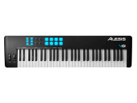 Alesis V61 MKII  - - Teclado controlador USB MIDI com 61 teclas sensíveis, - 8 trigger pads sensíveis à pressão, - Arpejador com 6 modos, tap tempo e divisão de tempo, gate ajustável e swing, - 4 botões atribuíveis, ...