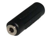 Alpha Elettronica  Ficha Adaptadora Jack 3.5mm Fêmea / Jack 3.5mm Fêmea St - Ficha adaptadora Jack 3.5mm Stereo, Jack 3.5mm Fêmea / Jack 3.5mm Fêmea, Corpo em PVC, Contactos Niquelados, Cor: Preto, 