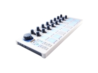 Arturia BeatStep Controlador MIDI 16 Pads - 16 velocidade e sensores de pressão pads, Iluminação do Pretolit LED (vermelho - control modo, azul - modo SEQ), Trabalha como pad controlador de /knob e o passo-sequenciador, 16 codificadores pode...