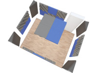 ATP Pack 1.1 Preto e Bege – 4 Caixas Coralreef + 2 Caixas Basmel + 4 Caixas CTBASS (32 painéis)