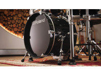 Bateria Roland TD716 equipada com Novo Bombo 18-polegadas Roland KD-18-BK