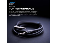 <b>BOSS BIC-10A-GN VERDE Cabo Audio Instrumento Jack reto/angulado mono 3 metros comprimento Garantia Vitalícia</b>