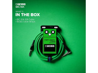 <b>BOSS BIC-10A-RD VERMELHO Cabo Audio Instrumento Jack reto/angulado mono 3 metros comprimento Garantia Vitalícia</b>