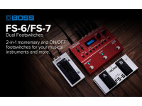 <b>BOSS FS-7 Pedal Footswitch duplo universal com 2 canais BEST-SELLER</b>