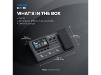 <b>BOSS GX-10 Pedaleira Multi-Efeitos USB para Guitarra e Baixo BEST-SELLER visor a cores sensivel ao toque</b>