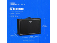 <b>BOSS KATANA 100 212 GEN 3 Combo Guitarra Elétrica 100W 2 altifalantes 12 polegadas</b>