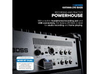 <b>BOSS KATANA 210 BASS Combo de Baixo Profissional Classe AB 300 Watts</b>