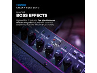 <b>BOSS KATANA HEAD GEN 3 Cabeça 100W coluna 5-polegadas incorporada</b>