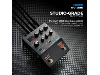 <b>BOSS RV-200 Pedal REVERB Digital Nível Profissional 32-bits 96kHz</b>