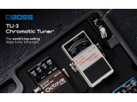 <b>BOSS TU-3 Pedal Afinador Cromático Guitarra Baixo Contrabaixo visor LED BEST-SELLER</b>