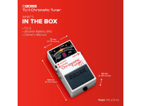 <b>BOSS TU-3 Pedal Afinador Cromático Guitarra Baixo Contrabaixo visor LED BEST-SELLER</b>