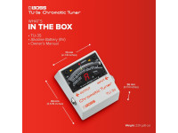 <b>BOSS TU-3S Pedal Afinador Cromático Guitarra Baixo Contrabaixo visor LED BEST-SELLER</b>