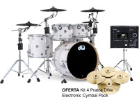 <b>DW DWe 5-piece Drum Kit Complete Bundle</b> White Marine + <b>Pack Roland V71</b>