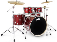 <b>DW PDP MAINSTAGE Cherry</b> KIT BATERIA COMPLETA 5-PCS