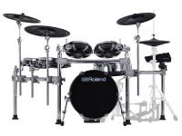 <b>Roland TD716 PRO E-DRUMS</b> Kit 6-pcs + 200 Kits + 1000 Sons + BD 18'' <b>Modulo Roland V71</b> - Roland TD716 Bateria E-DRUMS Topo Gama Kit 6-peças BD 18, Módulo Sons Roland V71 com wireless incorporado e visor a cores, Novos Timbalões + Novos Pratos + Nova Rack Cromada + Suportes cromados, V-...