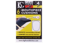 BG A11L Mouthpiece Cushion  - Almofada para para Boquilhas para Saxofone e Clarinete, Auto-adesivo, Espessura: 0,4 mm, L = área ampla, Protege o bocal e os dentes, Intercepta vibrações indesejadas, 