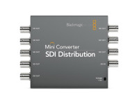 Blackmagic Design  Mini Converter SDI Distr. - Distribui uma conexão SD ou HD-SDI para até oito saídas SDI, Saídas com reclocking com verdadeiro design 3G-SDI e comutação automática entre todos os formatos SD e HD até 1080p/60, Suporta todos os...