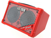 <b>BOSS CUBE STREET II RED</b> Coluna Amplificada Stereo + FX - BOSS CUBE STREET II RED Coluna Portátil Stereo MULTI-INSTRUMENTOS, Potência: 10 W (5 + 5), Design Angulado p/ Excelente Projeção Acústica + EQ + Multi-FX, Som Alta Qualidade + Alimentação a Pilhas ...