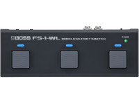 BOSS FS-1-WL <b>Pedal Wireless</b> p/ KATANA AIR, KATANA:GO, WAZA AIR, ME-90, GX-100 - BOSS FS-1-WL Pedaleira Controlo Sem-fios Wireless Bluetooth, Pedal Sem-fios para controlo funções software DAW e hardware MIDI, Controlo wireless através Bluetooth ou ligação por cabo TRS MIDI, O s...