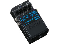 <b>BOSS SDE-3 DUAL DIGITAL DELAY</b> para Guitarra Elétrica - Delay, Replica os efeitos de delay do pedal Roland SDE-3000 dos anos 80, Operação stereo expandida com canal independente e modos panorâmicos, Configuração de sinal wet/dry, Função Tap Tempo, Sincr...