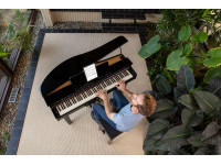 <b>Piano cauda digital eletrónico Roland GP-3 PE Preto Polido design acabamentos luxuosos BEST-SELLER</b>