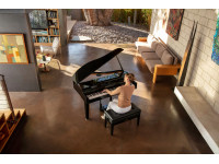 <b>Piano cauda digital eletrónico Roland GP-6 PE Preto Polido design acabamentos luxuosos BEST-SELLER</b>