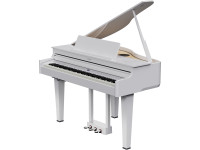 <b>Roland GP-6-PW WHITE POLISH</b> 324 Sons + 394 Músicas <b>10 ANOS GARANTIA</b> - Roland GP-6 PW Piano Cauda Branco Polido 10 ANOS GARANTIA, 324 Sons + 394 Músicas + app Piano Designer permite afinação individual das notas, Teclado PHA-50 HYBRID + Painel controlo de funções TOUC...