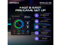 <b>Roland BRIDGE CAST ONE Misturador streaming audio compacto para jogadores online e criadores de conteudos Hardware DSP de 32 bits Conectividade BEST-SELLER</b>