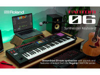 <b>Roland FANTOM-06 Sintetizador 3.500 Sons Visor TOUCH a Cores Sampling 61-teclas</b>