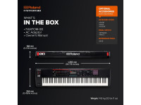 <b>Roland FANTOM-08 PIANO Sintetizador 3.500 Sons Visor TOUCH a Cores 88-Teclas Pesadas Piano</b>