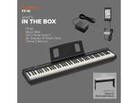 <b>Roland FP-10 PIANO ELETRÓNICO PORTÁTIL preto 88 teclas pesadas qualidade-preço imbatível BEST-SELLER</b>