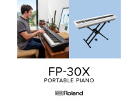 <b>Roland FP-30X-BK piano preto com MÓVEL Roland KSC-70-BK e BARRA 3 PEDAIS ROLAND KPD-70-BK</b>