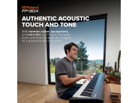 <b>Roland FP-30X Piano Digital Preto Elétrico portátil económico colunas computador bluetooth BEST-SELLER</b>