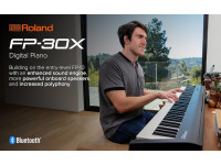 <b>Roland FP-30X Piano Digital Preto Elétrico portátil económico colunas computador bluetooth BEST-SELLER</b>
