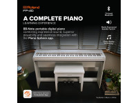 <b>Roland FP-40 WH BRANCO + MÓVEL KSF-40 + BARRA 3 PEDAIS KPD-70</b>