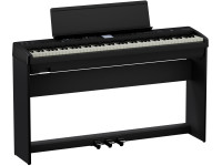 <b>Roland FP-E50 BLACK EDITION</b> HOME PIANO DELUXE PACK - BUNDLE ROLAND Piano Digital FP-E50 + Suporte + Barra 3 Pedais, Teclado Ação Martelo + 256 Vozes Polifonia + Sistema Som 22W, 1.021 Sons + 180 Ritmos + 140 Patterns Acordes + 107 Mem Scene, 