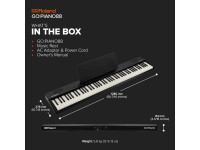 <b>Roland GO PIANO 88 PX PORTABLE GO-88PX Piano Iniciação Musical 88 Teclas</b>