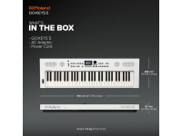 <b>Roland GO:KEYS 5 WHITE Teclado Portátil Piano Sintetizador Arranger 1.154 Sons 203 Ritmos ZEN-Core Ritmos Z-STYLE Gratis BEST-SELLER</b>
