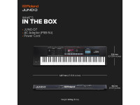 <b>Roland JUNO-D7 Sintetizador 3800 Sons + 95 kits Bateria + Visor a Cores 76-teclas</b>