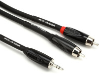Cabo de instrumento/Cabos de áudio Roland RCC-5-352R Cabo Audio RCA Duplo / Mini-jack stereo 1.5 metros Garantia Vitalícia